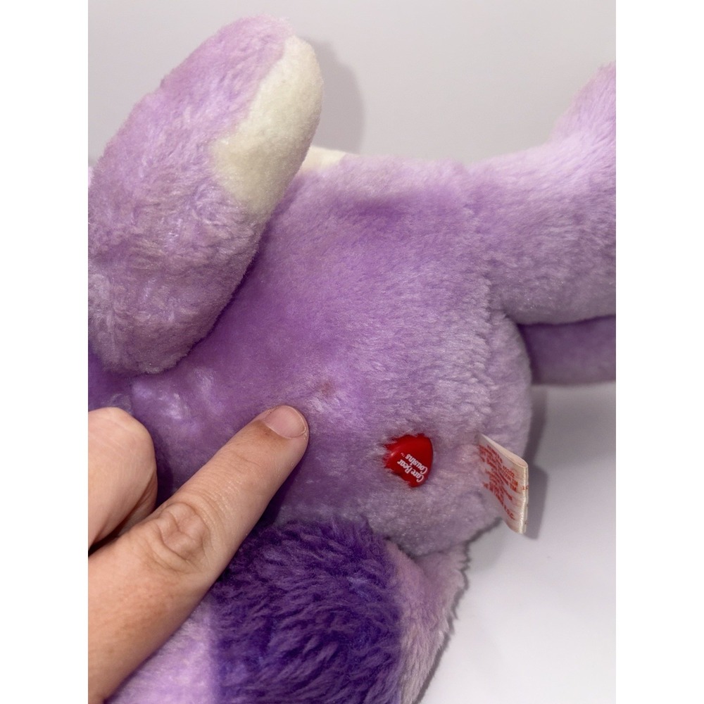 Vintage 1984 Kenner Care Bear Cousins Bright Heart Raccoon 13" Plush - Picture 6 of 16